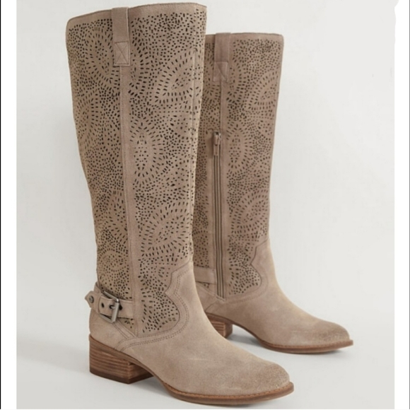 Stylish Naughty Monkey Laser-Cut Suede Boots - Picture 2 of 4